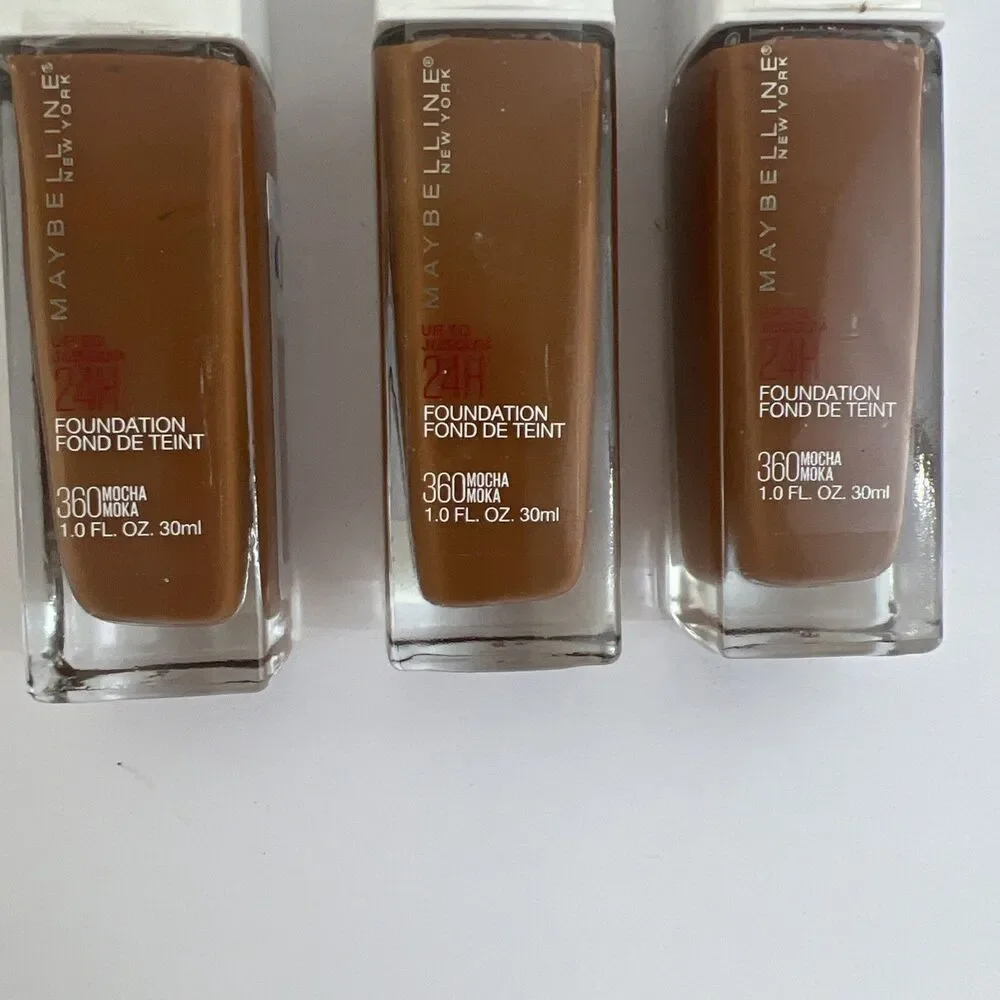 3x Maybelline SuperStay Foundation 24HR Full Coverage #360 Mocha READ